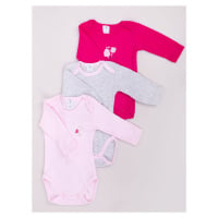 Yoclub Kids's Long Sleeve Bodysuits 3-Pack BOD-0702G-A13D