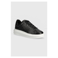 Kožené sneakers boty Karl Lagerfeld KAPRI MENS černá barva, KL52572