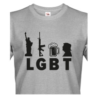 Vtipné pánské LGBT tričko - vtipné LGBT tričko pro pány