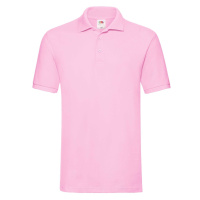 Light pink men's Premium Polo shirt Friut of the Loom