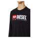 Tričko diesel t-just-ls-div t-shirt černá