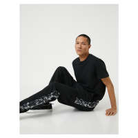 Koton Cargo Pocket Sweatpants Camouflage Patterned Laced Waist