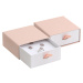 JK Box Pudrově růžová dárková krabička na soupravu šperků DE-5/A5/A1