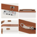 Konofactory Bílá sada pevných luxusních kufrů "Journey" - S (20l), M (35l), L (65l), XL (100l)