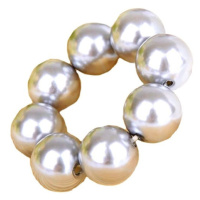Camerazar Velké široké pružné perly do drdolu, elastická, univerzální velikost, 5.5 cm x 5.5 cm