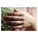 OLIVIE Stříbrný prsten RŮŽOVÉ KVĚTY 4558