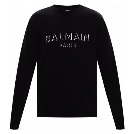 BALMAIN Paris Black Logo mikina