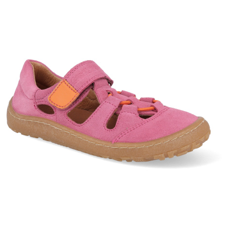 Barefoot dětské sandály Froddo - Elastic Sandal fuxia fuchsiové