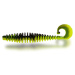 Magic Trout Gumová nástraha T-Worm Twister 1,5g 5,5cm Sýr 6ks - Neon zelená/černá