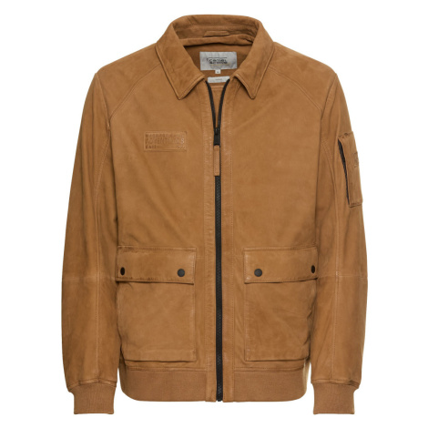 Bunda camel active leather blouson sand