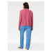 Modro-růžová dámská vzorovaná pyžamová souprava Marks & Spencer