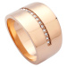 Esprit Stylový bronzový prsten se zirkony ESRG0100221