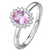 Brosway Elegantní stříbrný prsten Fancy Vibrant Pink FVP73 52 mm