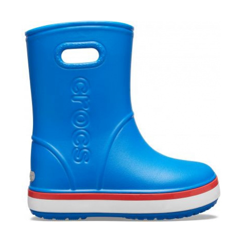 holínky Crocs Crocsband Rain Boot - Flame/Bright Cobalt