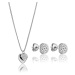 Victoria Walls Elegantní ocelová sada šperků s krystaly VS1117S (náušnice, náhrdelník)
