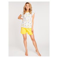 Dámské krátké bavlněné pyžamo model 17534733 Vícebarevné - Yoclub