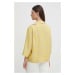 Košile Mos Mosh dámská, žlutá barva, regular, s klasickým límcem