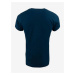 Tmavě modré pánské bavlněné tričko s potiskem ALPINE PRO HURW