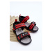 Dětské sandály na suchý zip Light Red Brando