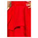 Červené dámské rozšířené šaty s vrchní částí model 6361545 - numoco