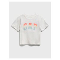 Bílé holčičí dětské tričko GAP Logo update