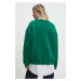 Mikina Answear Lab dámská, zelená barva, hladká
