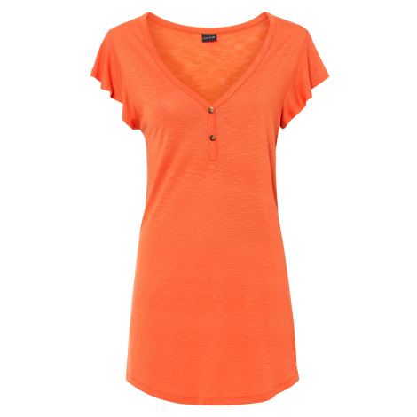Bonprix BODYFLIRT tričko s knoflíky Barva: Oranžová, Mezinárodní