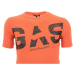 Pánské oranžové tričko s potiskem Gas