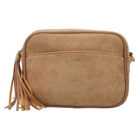 Stylová dámská koženková crossbody Dominique, khaki