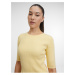 Žluté dámské úpletové tričko ORSAY