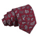 Pánská hedvábná kravata Hanio Artur - červená
