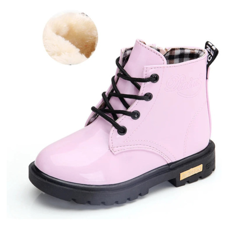 Dětské zateplené zimní boty s hrubou podrážkou