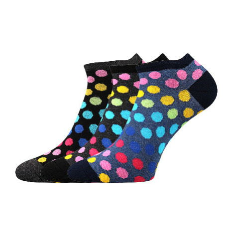 Boma Piki 65 Dámské vzorované ponožky - 3 páry BM000002350700101012 mix A