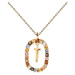 PDPAOLA Krásný pozlacený náhrdelník písmeno "T" LETTERS CO01-279-U (řetízek, přívěsek)