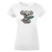 Dámské tričko Koala s listem - roztomilé dámské tričko