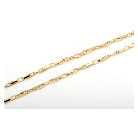 Zlatý článkový náhrdelník ZLNAH097F 55 cm + DÁREK ZDARMA Housa Jewel