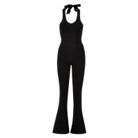 Ladies Stretch Interlock Neckholder Jumpsuit