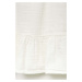 Dětské bavlněné šaty GAP bílá barva, mini