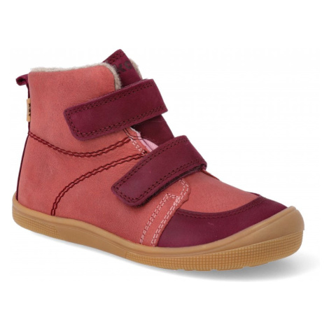 Barefoot dětské zimní boty KOEL - Daro W Blossom širší růžové Koel4kids