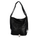Trendy dámský koženkový kabelko-batoh Renee, černá