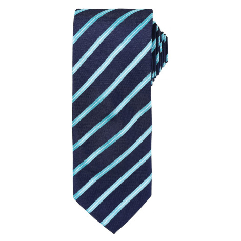 Premier Workwear Pruhovaná kravata Sports Stripe