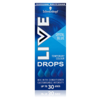 Schwarzkopf LIVE Drops smývatelný barevný stín odstín Crystal Blue 30 ml