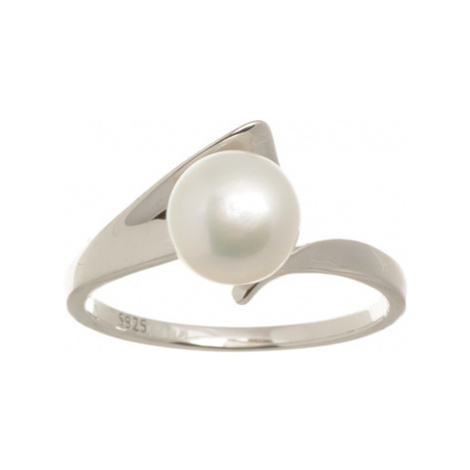 Stříbrný prsten s perlou STRP0358F JVD