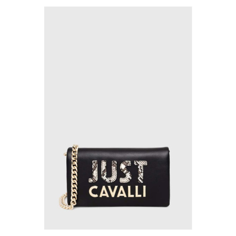 Kabelka Just Cavalli černá barva, 76RA4BC5 ZS748