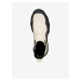 Černo-krémové kožené kotníkové boty Steve Madden Merilyn