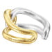 Pozlacený stříbrný prsten Tous