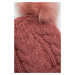 Dětska čepice GAP růžová barva, z husté pleteniny