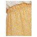 Žlutá vzorovaná sukně VERO MODA Lucia