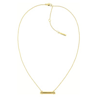 Calvin Klein Elegantní pozlacený náhrdelník Elongated Linear 35000015