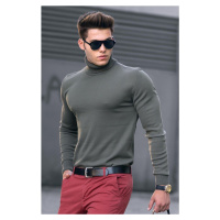 Madmext Khaki Turtleneck Sweater 4656